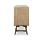 Pierre Mid Century Buffet/media W/ Raffia - Image 5