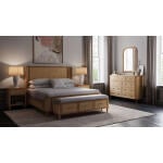 Lexington Bed W/ Rattan - Image 3