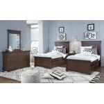 Complete Panel Full Bed Cherry Finish - Image 4