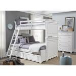 Complete Bunk Twin Full Ext White - Image 4