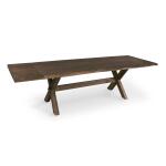 Crossbuck Live Edge Dining Table with Extendable Leaves Dining Tables Bassett Furniture 16