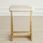 Midas Counter Stool, Gold - Image 4