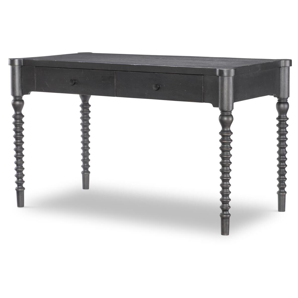 Turned Bobbin Leg Writing Desk Desks Black 2 Turned Bobbin Leg Writing Desk Desks Black 2