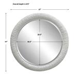 Mariner Round Mirror, White Mirrors Mirrors 17