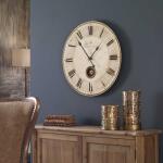 Harrison Gray 23″ Wall Clock Clocks Bronze / White 8