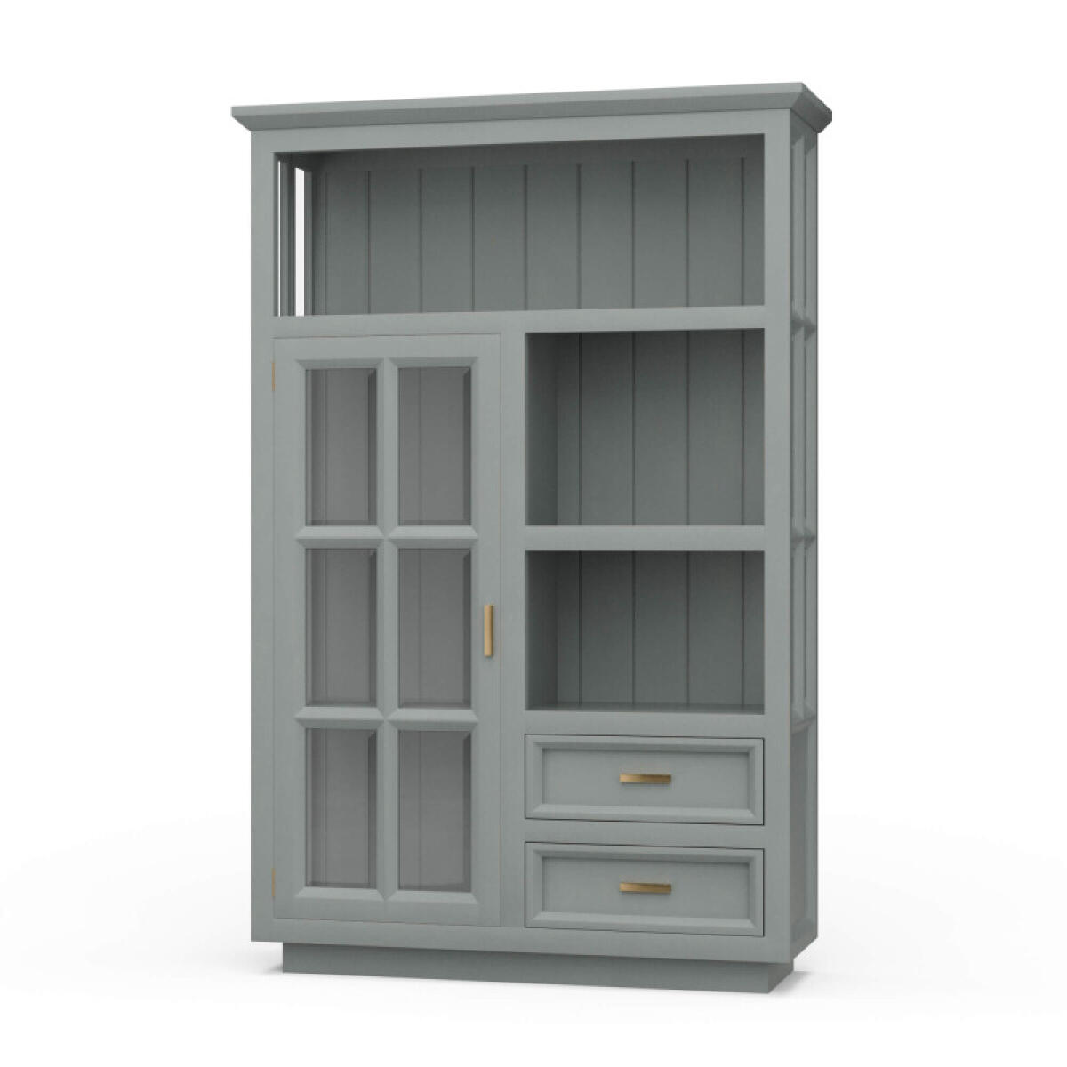 981740c9752c81421e59826330709d44 Dakota 1 Door Display Cabinet - Image 1