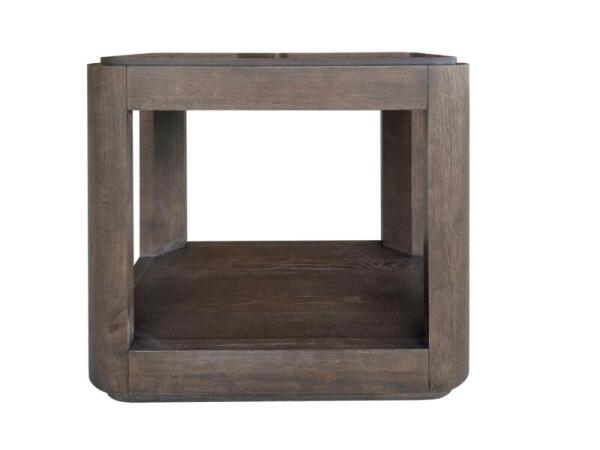 Chairside Table With Wood Top Chairside Tables Brown 7