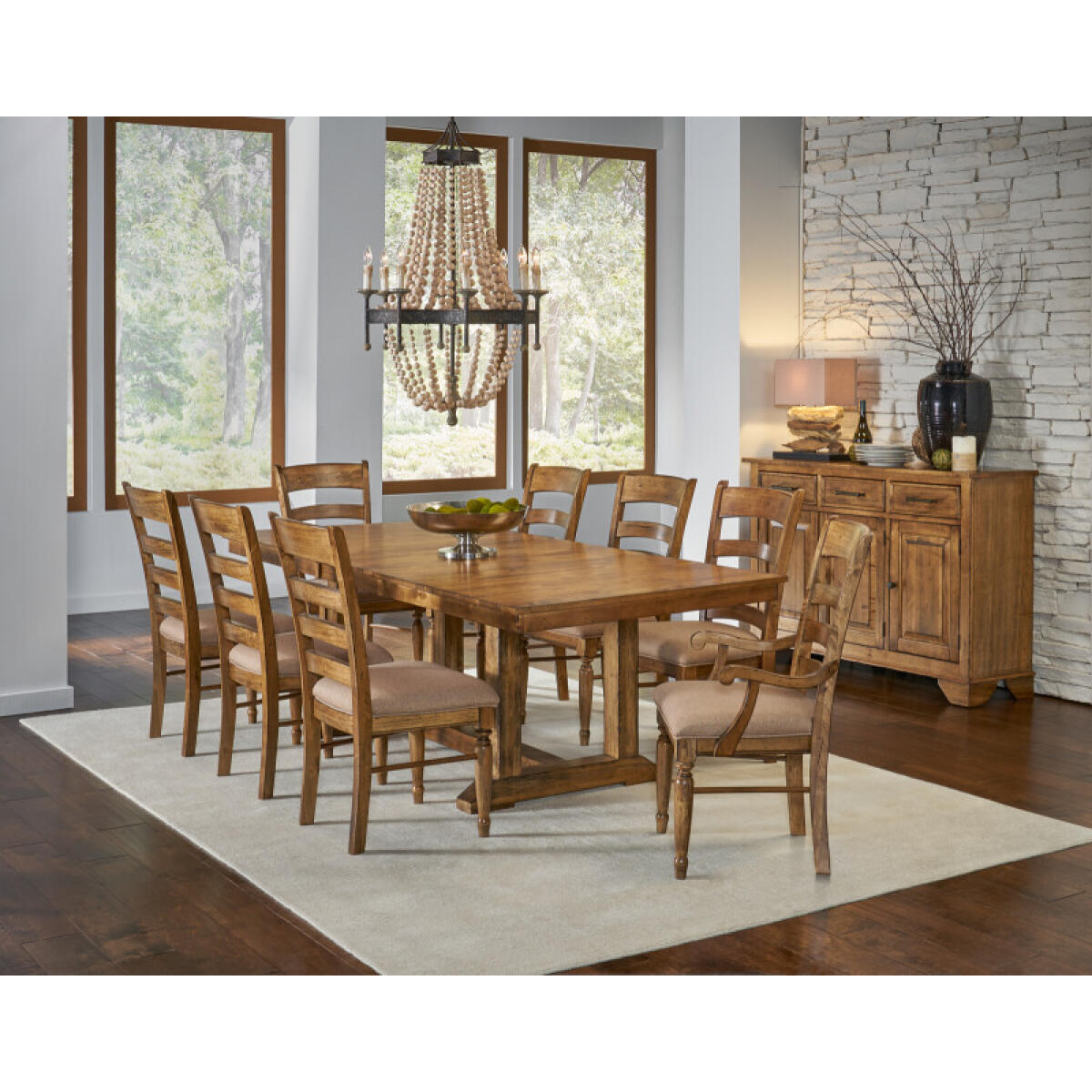 Bennett Trestle Table – BENSQ6300 Dining Tables A-America 2 Bennett Trestle Table – BENSQ6300 Dining Tables A-America 2