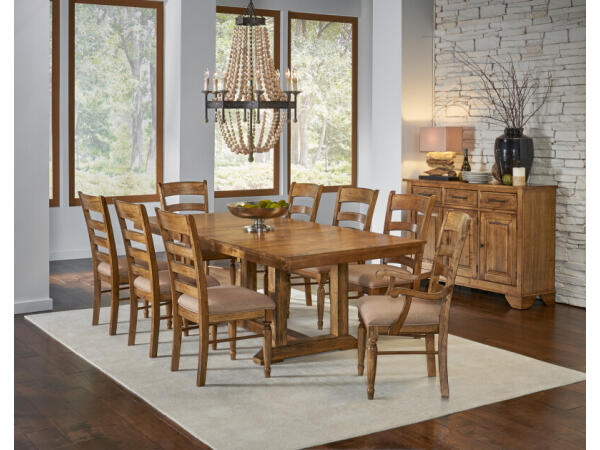 Bennett Trestle Table – BENSQ6300 Dining Tables A-America