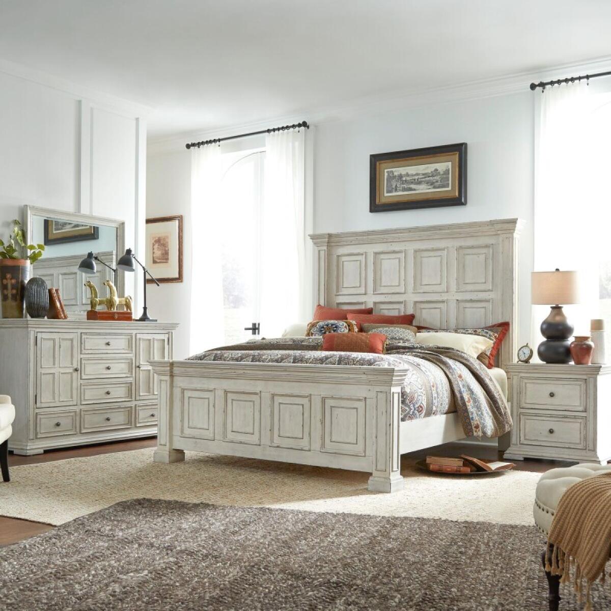 Big Valley King Panel Bed, Dresser & Mirror, Night Stand Bedroom Sets Bedroom Sets 2 Big Valley King Panel Bed, Dresser & Mirror, Night Stand Bedroom Sets Bedroom Sets 2