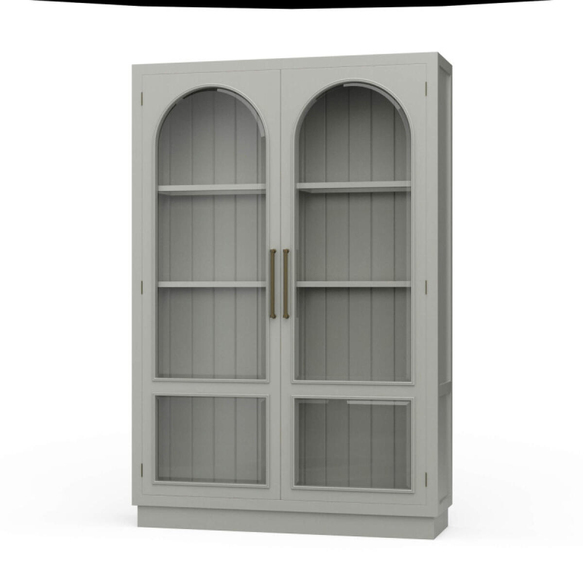987411952450ac292b791b5fe136f7ad Vannes 2 Door Display Cabinet W/ Glass Shelves - Image 1