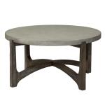 Cascade Round Cocktail Table Cocktail & Coffee Tables Brown 13
