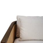 Willis Swivel Chair W/ Mahogany Frame & Rattan - Image 9