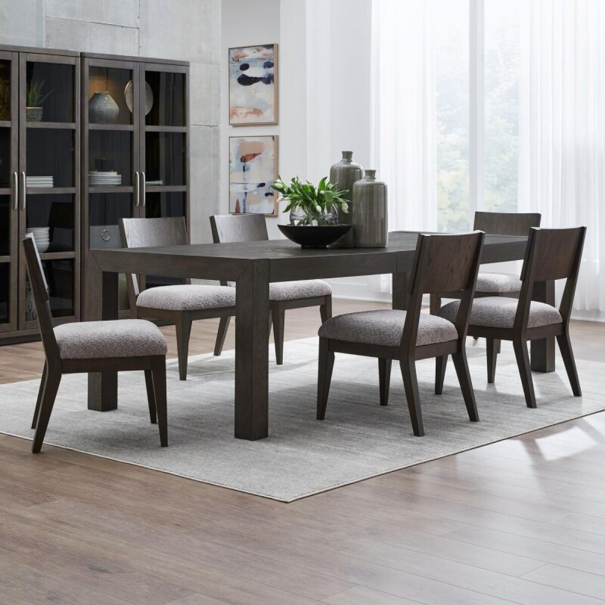 Cascade Falls Opt 7 Piece Rectangular Table Set Dining Sets Brown 2 Cascade Falls Opt 7 Piece Rectangular Table Set Dining Sets Brown 2