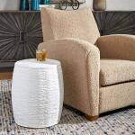 Resort Accent Stool, White - Image 4