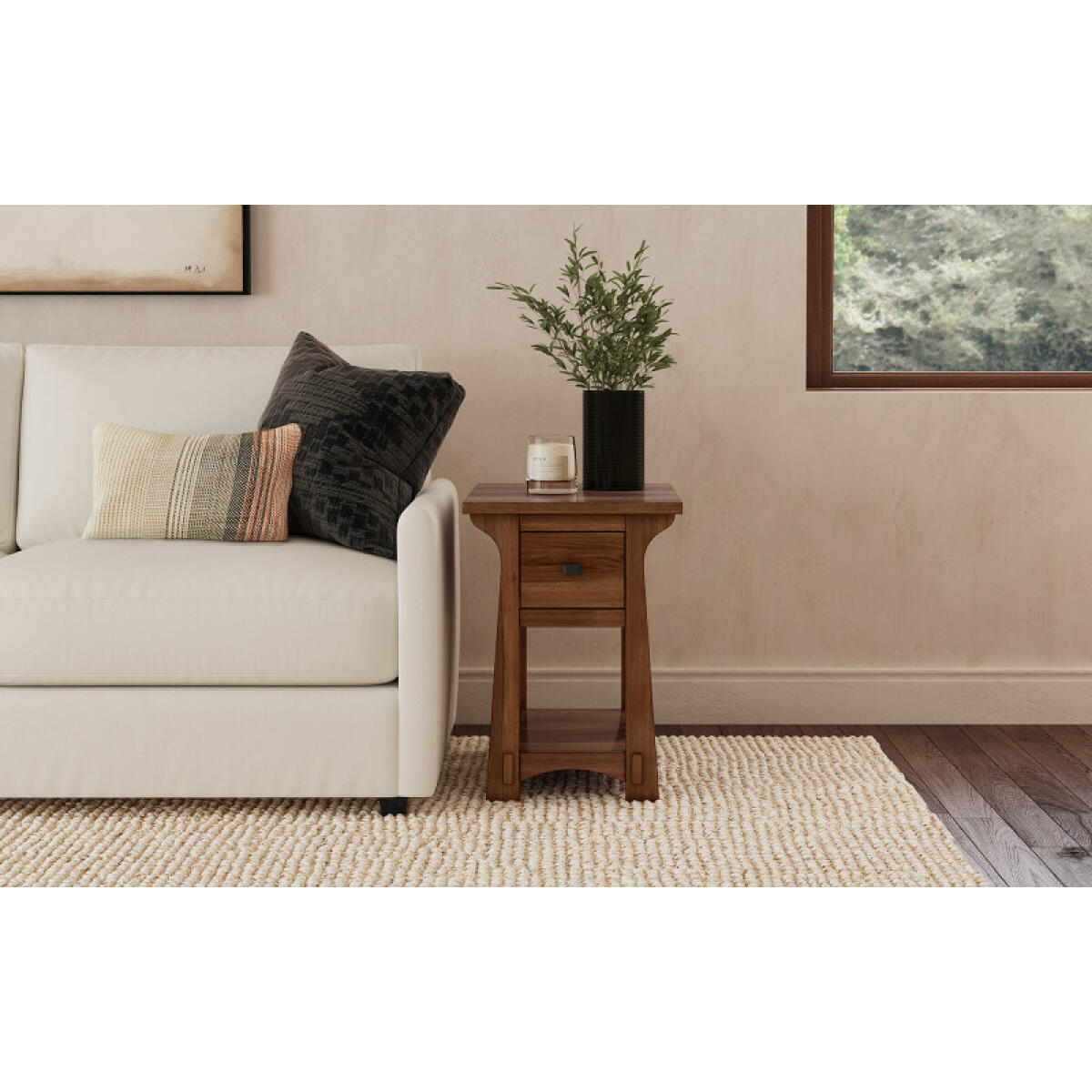 98dc2190fc10fe454a7a0ff21b0079f4 Eldora Chairside Table - ELDSB7030 - Image 1