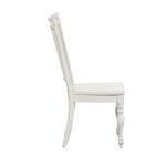Magnolia Manor Spindle Back Side Chair (RTA) Chairs & Benches Antique White & Weathered Bark 17