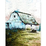 Edge Barn On Canvas 24 X 36 W/o Frame