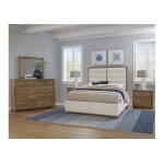 Crafted Oak by Ben & Erin Napier Erin’s Upholstered Bed – White Fabric Beds Beds 13