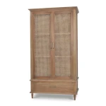 Jamison Wardrobe W/ Rattan Door - Image 3