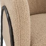 Jacobsen Accent Chair, Latte Shearling Chairs Chairs 15