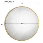 Junius Round Mirror, Gold - Image 8