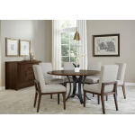 Crafted Cherry Dining by Ben & Erin Napier 48 inch ROUND TABLE w/ Metal Base