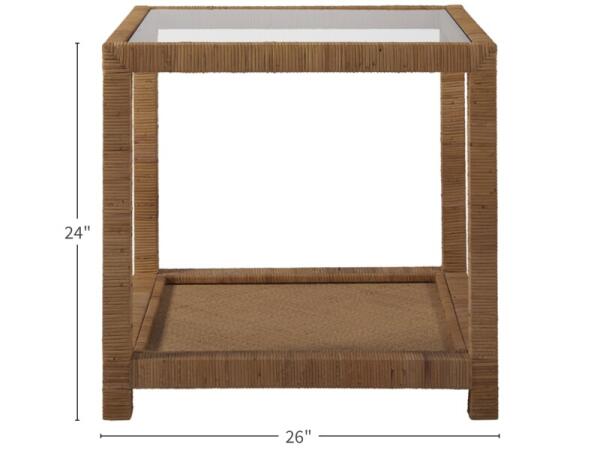Escape-Coastal Living Home Collection Long Key End Table End tables Cream 9