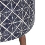 Laurel Round Charcoal Gray Foot Stool Ottoman Ottomans & Poufs Blue 9