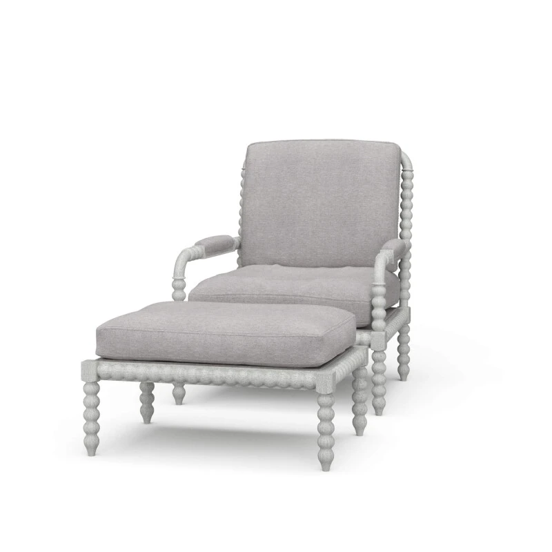 99d770f7ce29e868a5b04d57166e2625 Cholet Arm Chair W/ottoman - Image 1