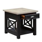 Heatherbrook Drawer End Table End tables Brown 17