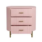Astoria Three-Drawer Chest (Pink) - Image 4