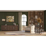 Aden Swivel Chair W/ Leather - Image 4