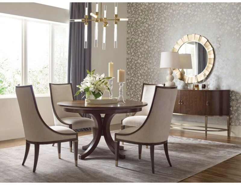 9a31f511d92ad5552b712d1865fd77ea Vantage Warner Round Dining Table - Complete - Image 1