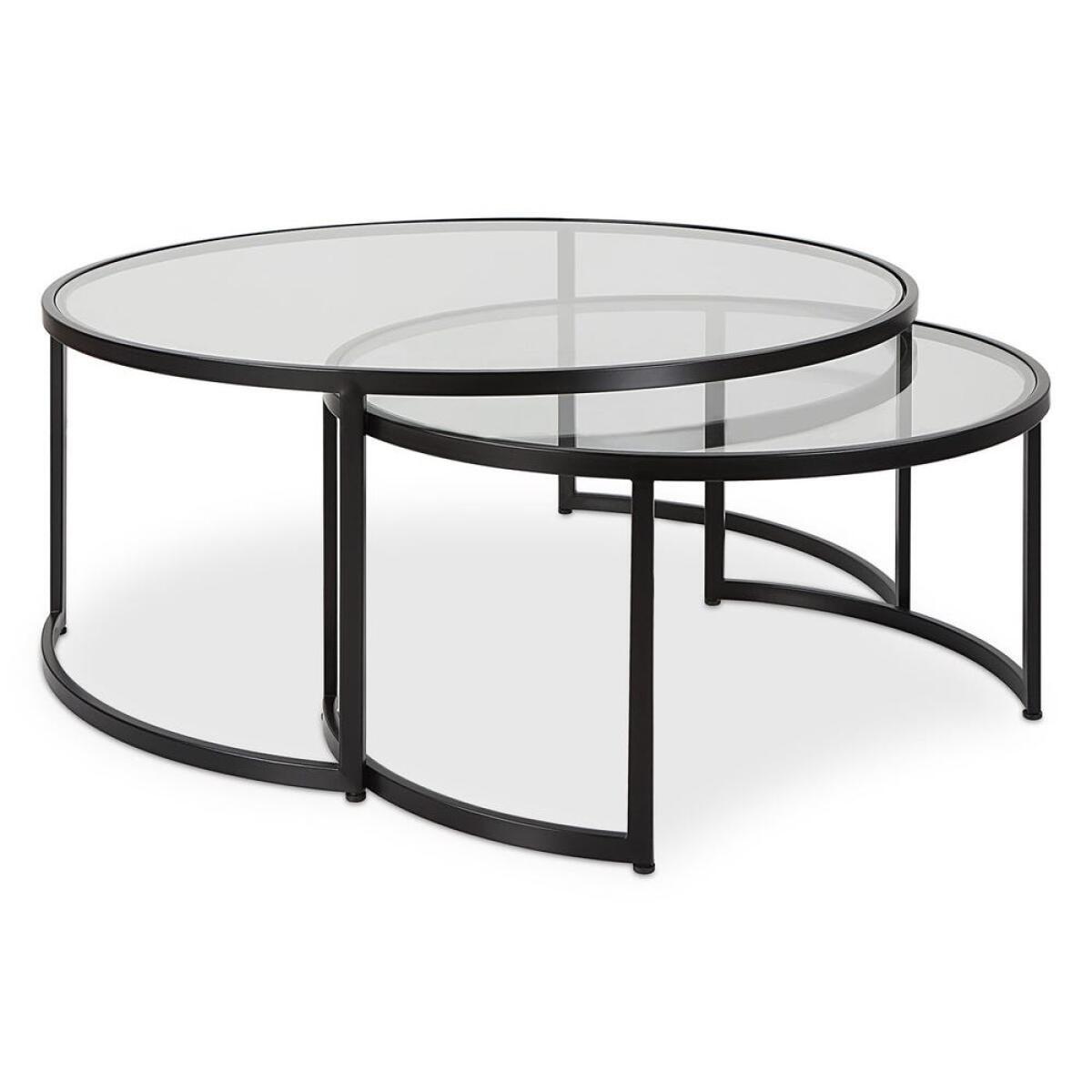 9a36cf7aadc397481bedb027e0467083 Rhea Nesting Coffee Tables, Black, S/2 - Image 1