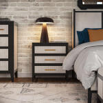Stanley 3 Drawer Nightstand - Image 4