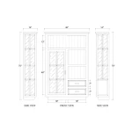 Dakota 1 Door Display Cabinet - Image 7