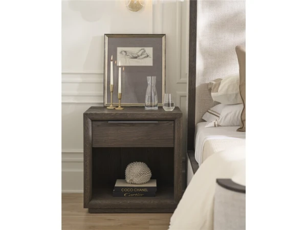 Modern Sable One Drawer Nightstand - Image 2
