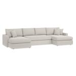 Allure Track Arm Bench Seat U-Shaped Sectional