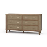 Lexington 6 Drawer Dresser W/ Rattan