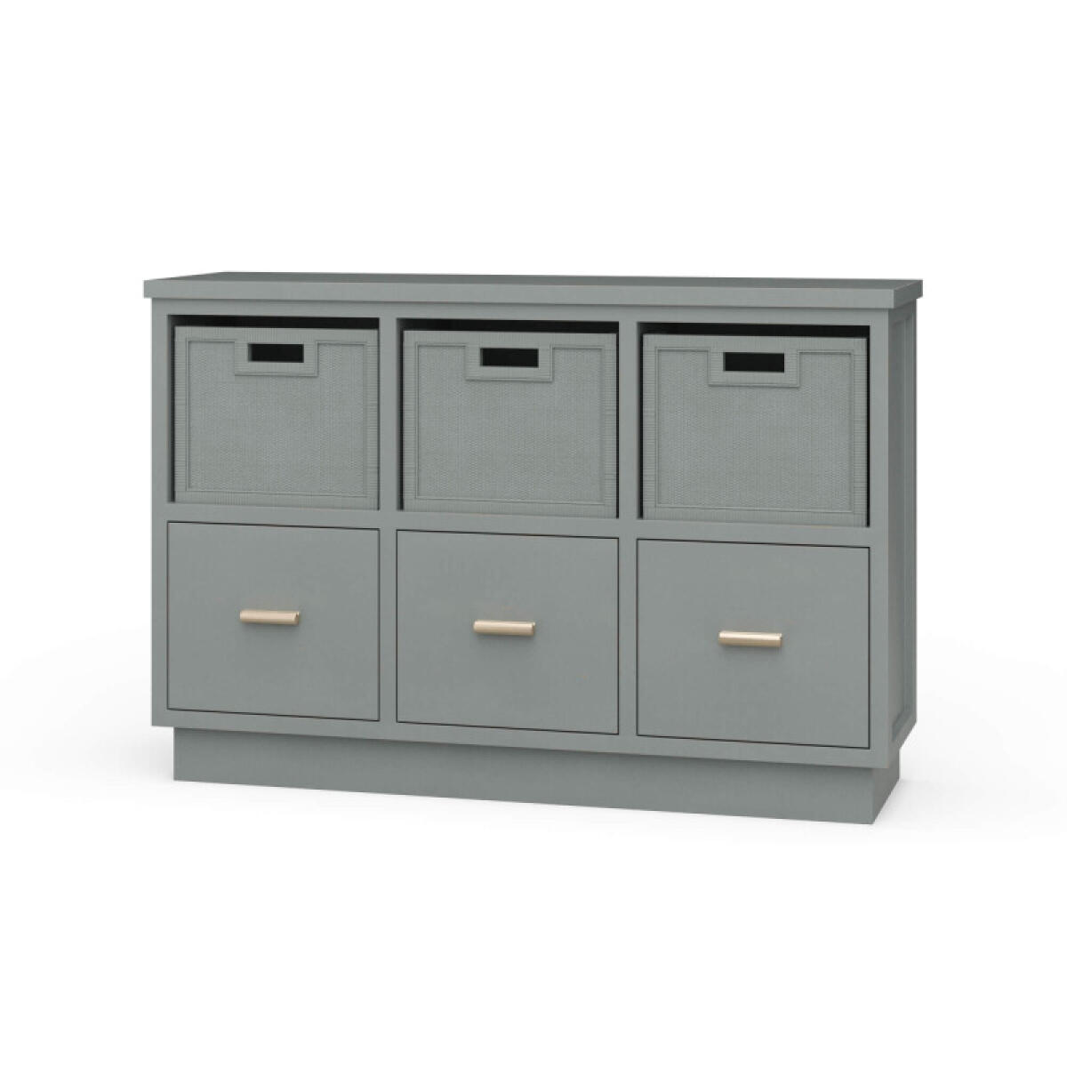 9ac17ceb2fe37d4869b1d8c2fd9241f2 Dakota Storage Unit W/ 3 Drawers & Rattan Baskets - Image 1