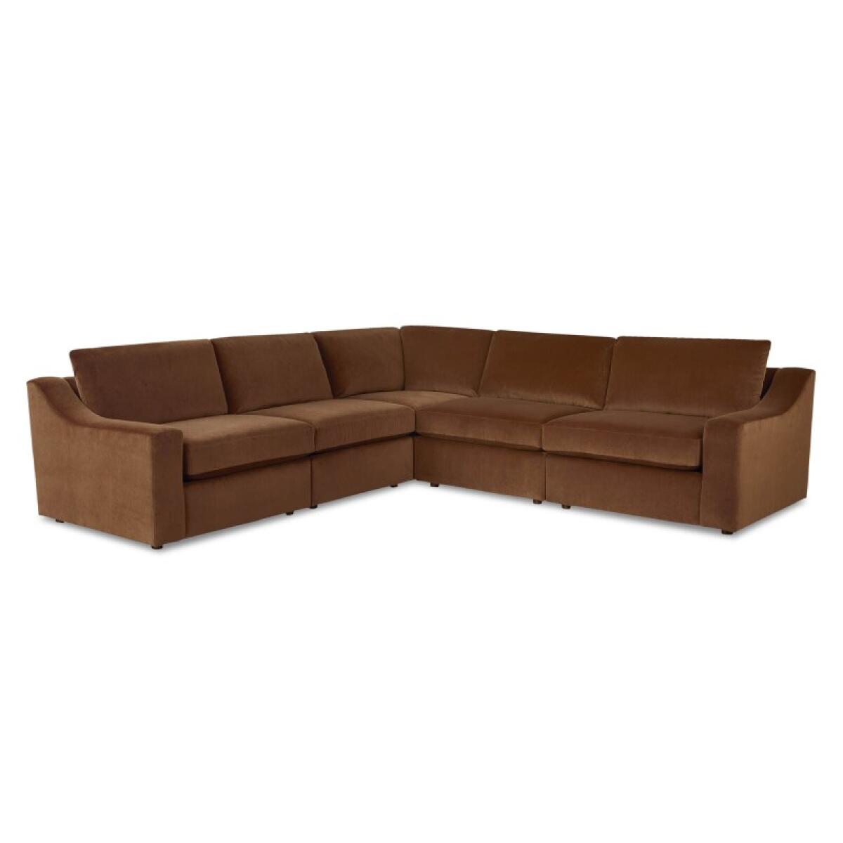 9af2fc4862b6844a3fb8227109d1b5fc Blake Slope Arm Modular L-Shaped Sectional - Image 1