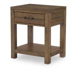 Open Night Stand Brown Finish Youth Nightstands Brown 6