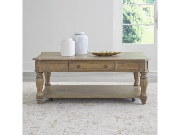 Magnolia Manor Rectangular Cocktail Table Cocktail & Coffee Tables Brown