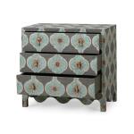 Chloe Small Dresser W/ Rafia Dressers Blue 19