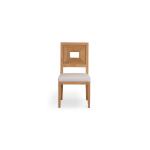 Newbury Open Back Side Chair with Upholstered Seat - Image 4