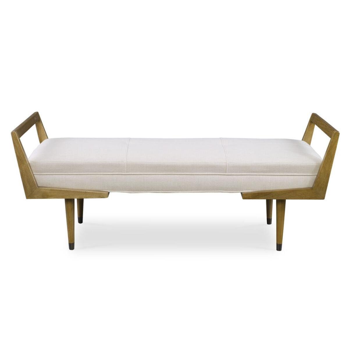 9b8fa2de6d80c7a23287e25b93da6b57 Waylon Bench, Ivory - Image 1