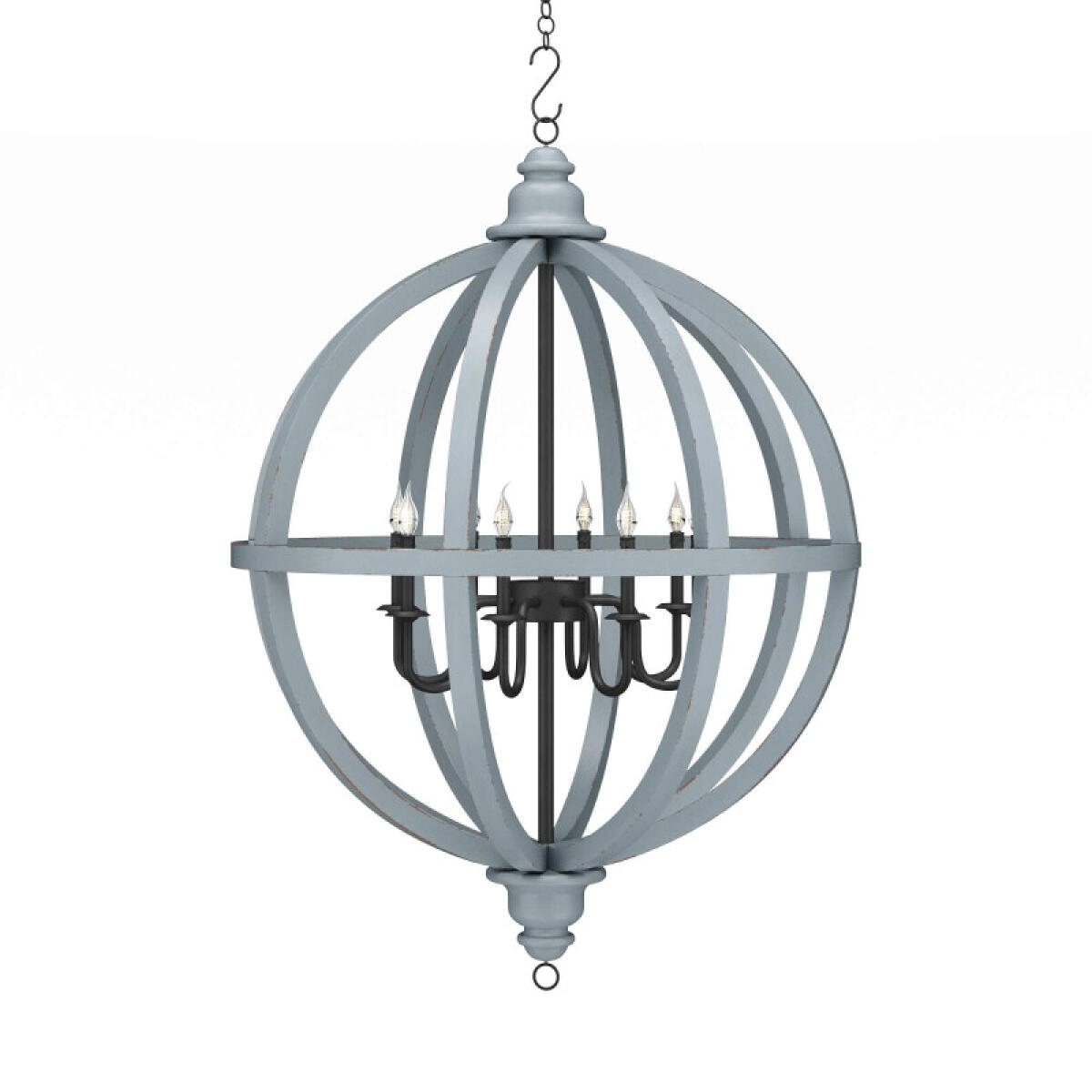 Infinity Chandelier Medium W/ 6 Lights Lighting Blue 2 Infinity Chandelier Medium W/ 6 Lights Lighting Blue 2