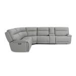 Fletcher Leather Power Reclining Sectional - Image 7