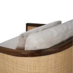 Willis Swivel Chair W/ Mahogany Frame & Rattan - Image 13